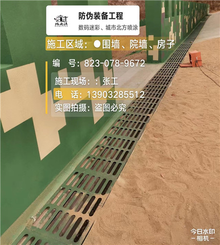 沧州 例如在抖音上有“迷彩墙，外围墙面挡 - 星空数码迷彩漆施工队